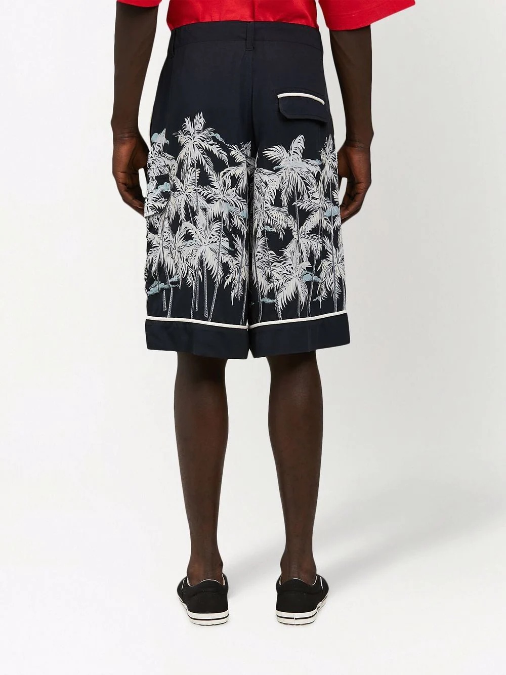 Palms-print bermuda shorts - 4