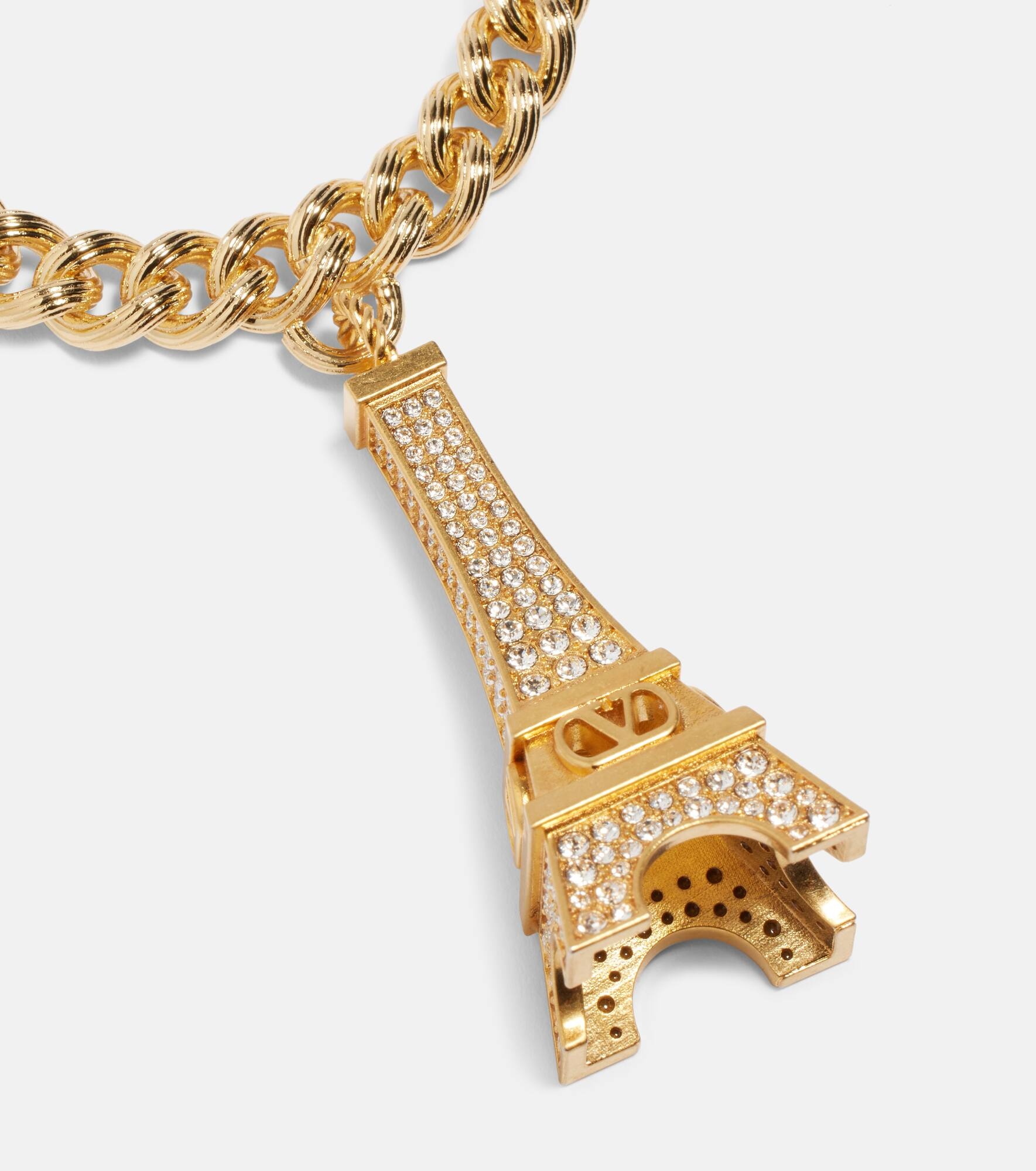 Eiffeltower crystal-embellished bracelet - 4