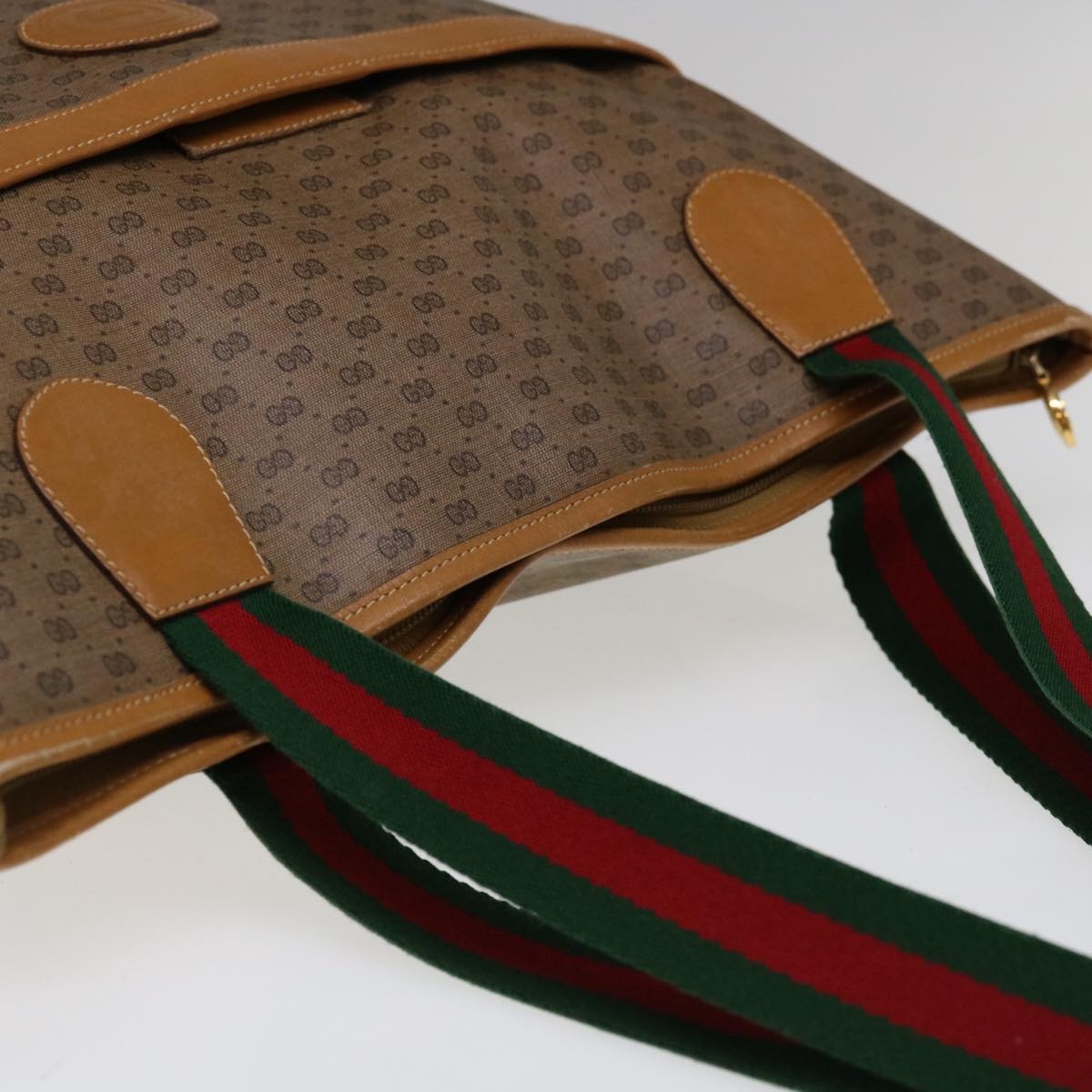 GUCCI Micro GG Supreme Web Sherry Line Tote Bag Beige 002 983 002 983 - 6