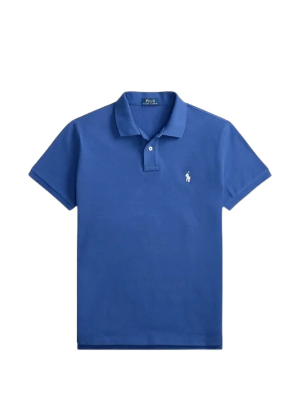 short-sleeve logo-embroidered polo shirt - 1