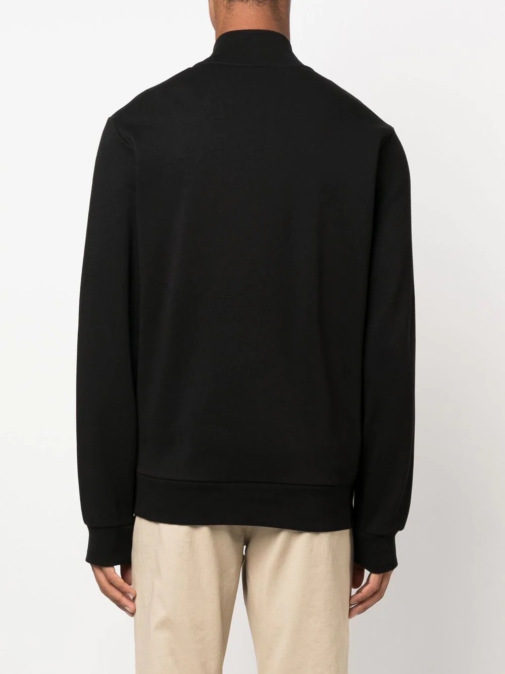 high-neck zip-fastening sweatshirt - 4