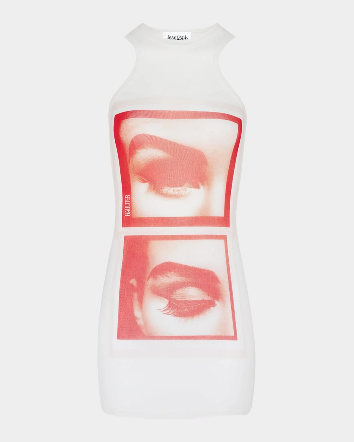 Re-Edition Eyes And Lips Mesh Tank Top - 1