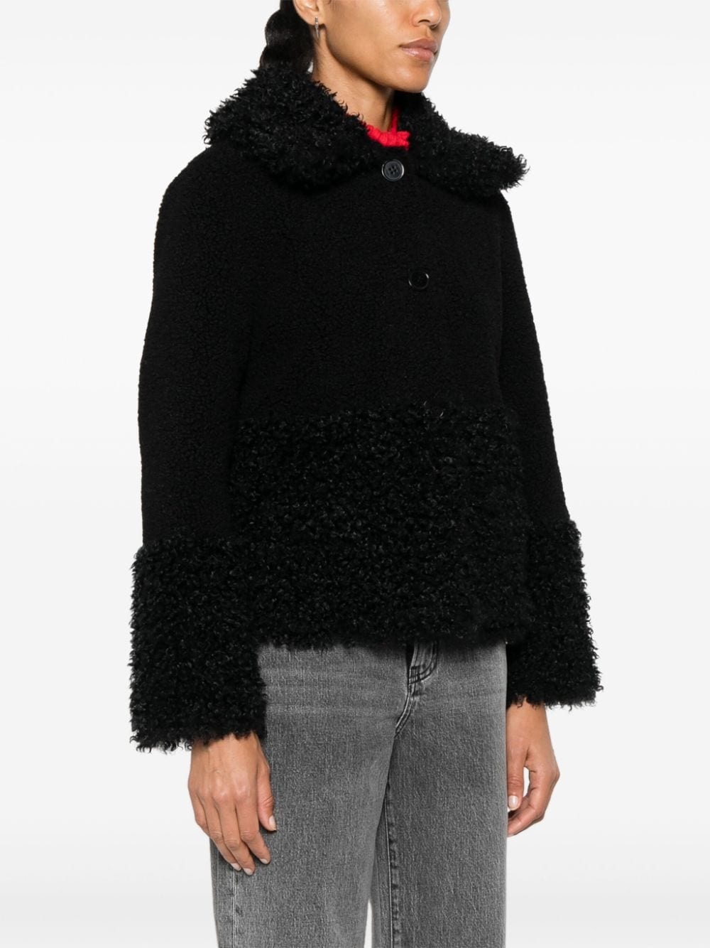 faux-shearling jacket - 3