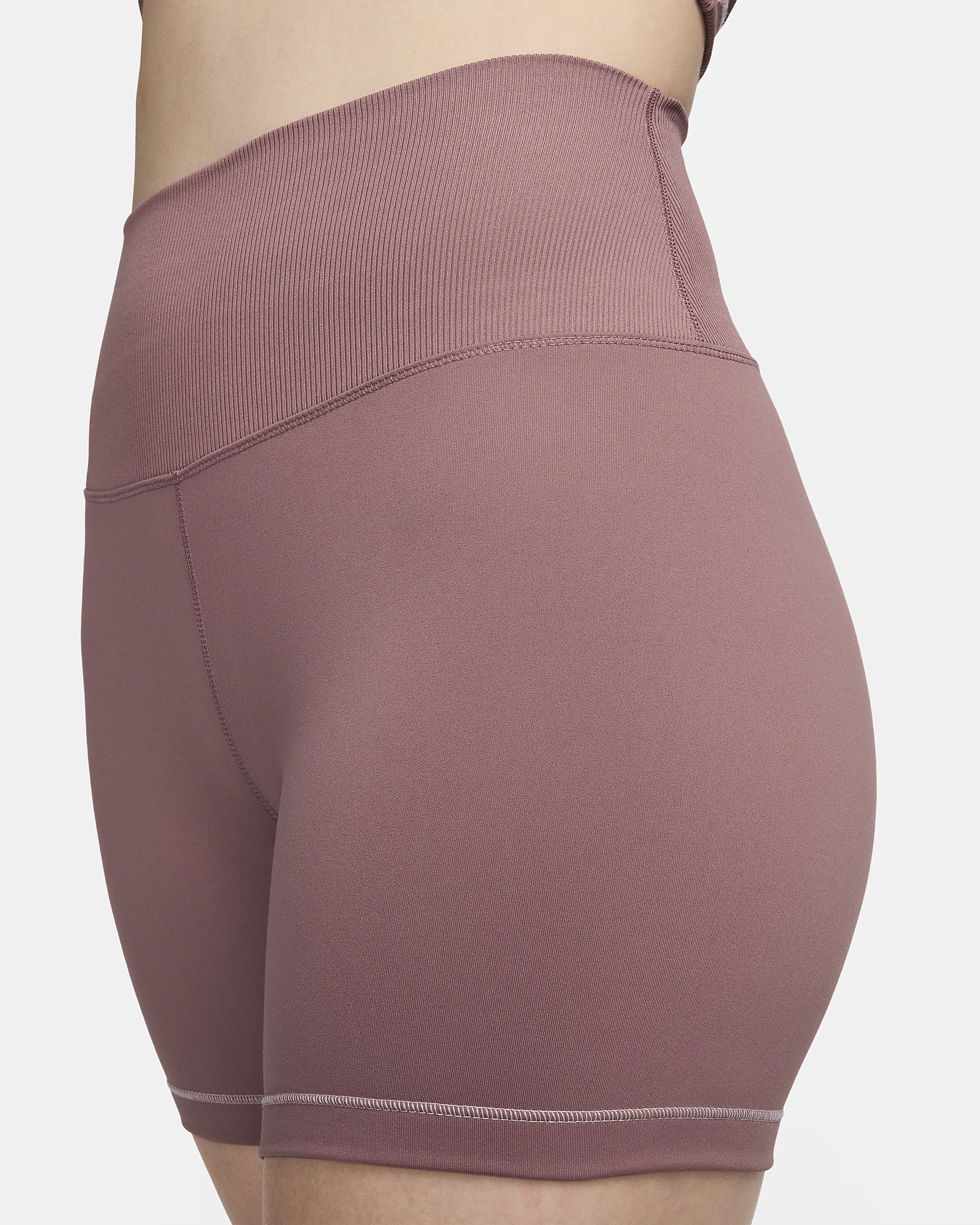 ★NIKE☆Nike One Rib Women's High-Waisted 5\" Biker Shorts Nike One Women's High-Waisted 5