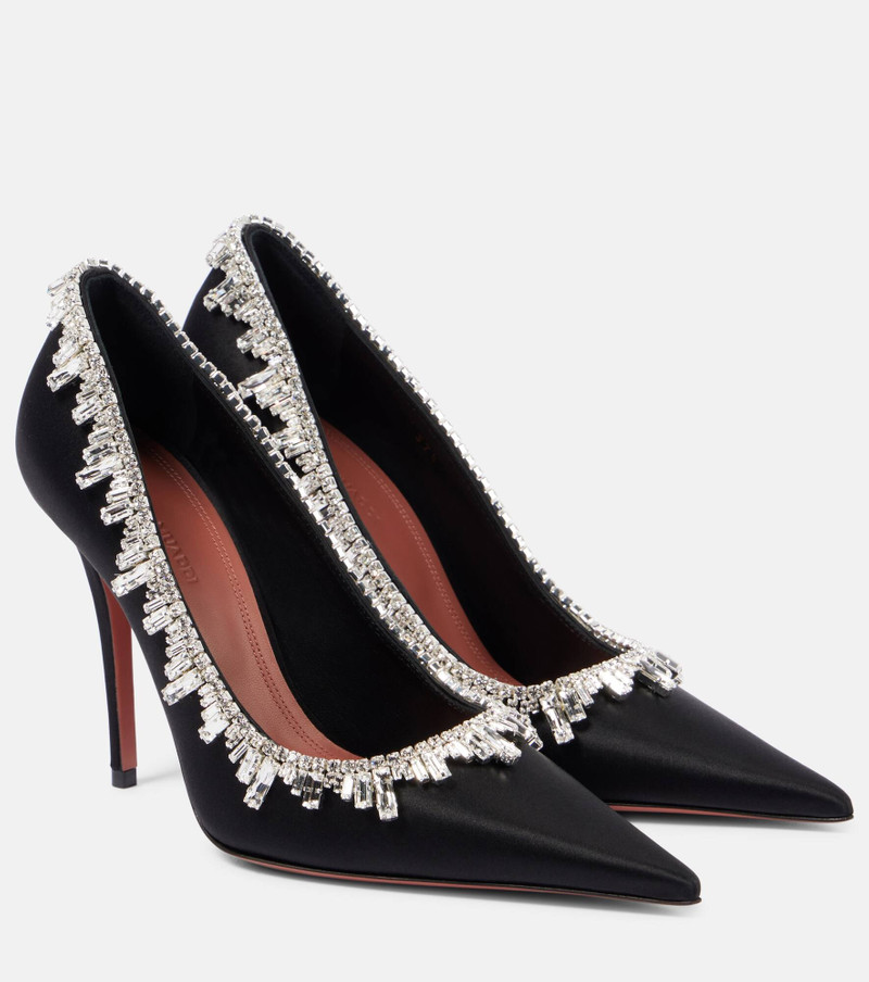 Begumissima 105 embellished satin pumps 1
