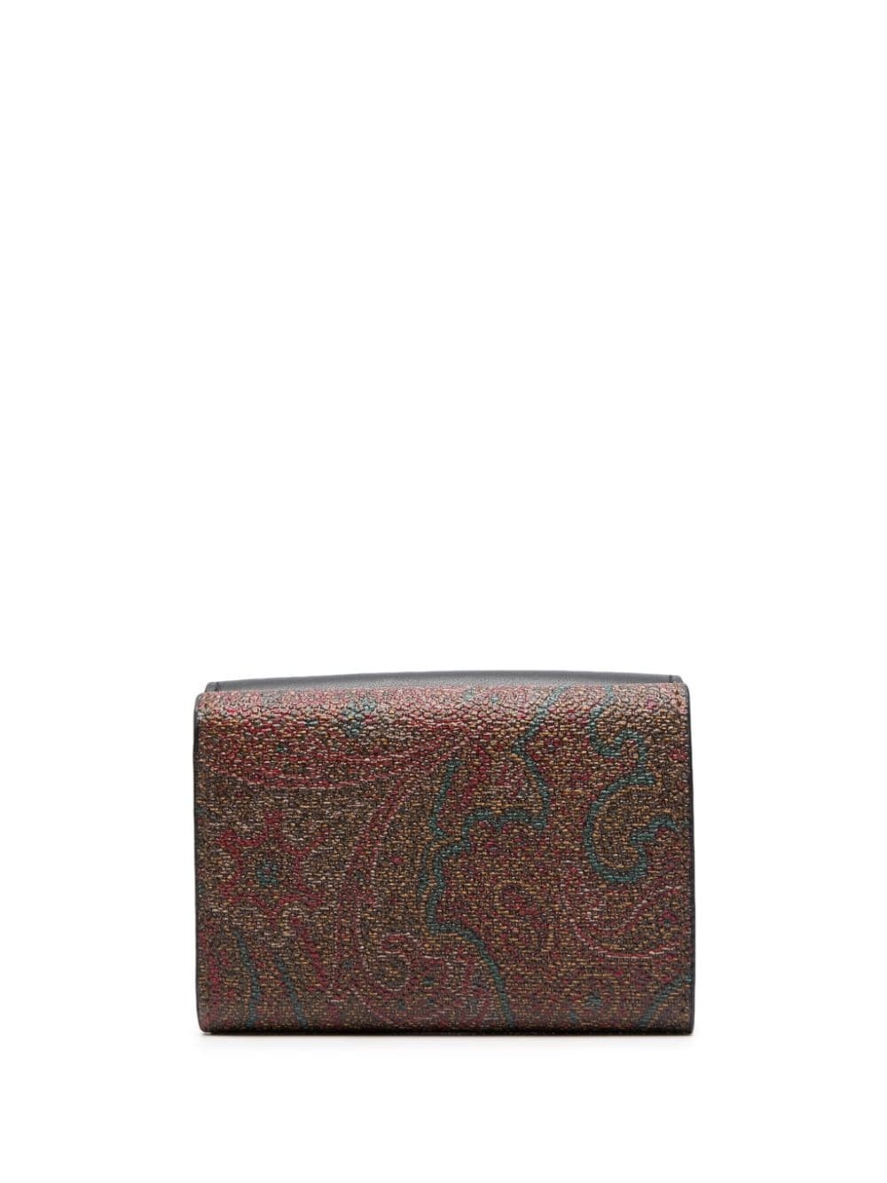 paisley-jacquard leather wallet - 2