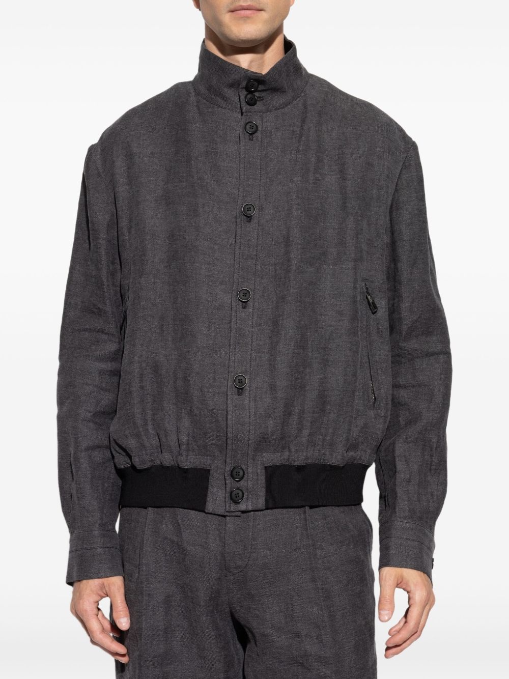 button-up bomber jacket - 3