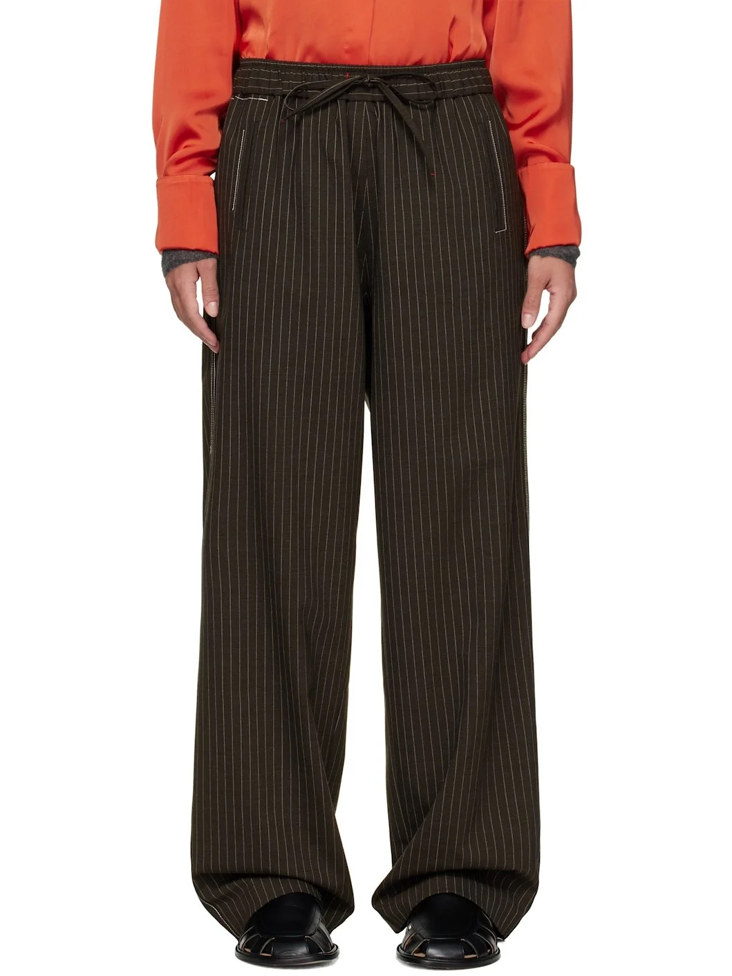 Brown Tailoring Relaxed Trousers - 1