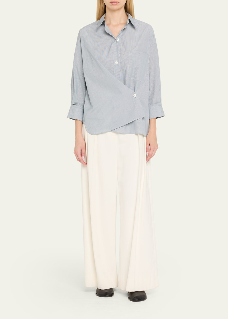 TWP New Earl Striped Button-Front Shirt outlook
