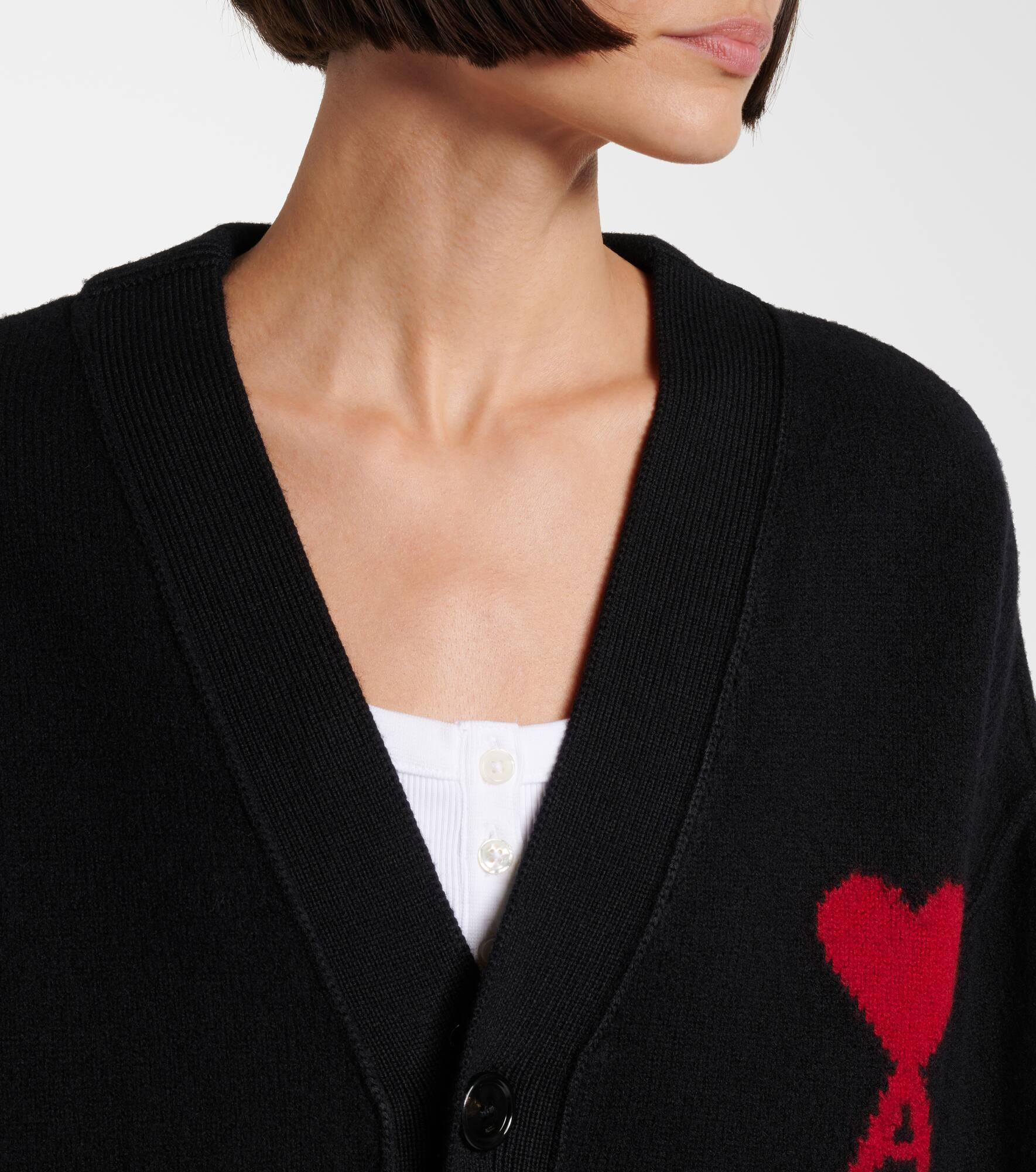 Ami de Cœur virgin wool cardigan - 4