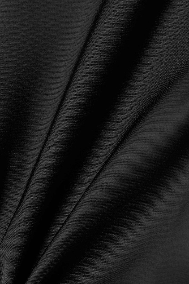 Louie draped cutout satin mini dress 4
