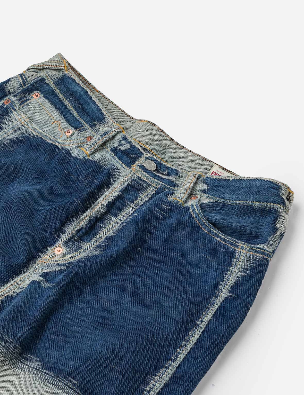 Distressed Seagull Embroidery Fashion Fit Denim Jacket - 6