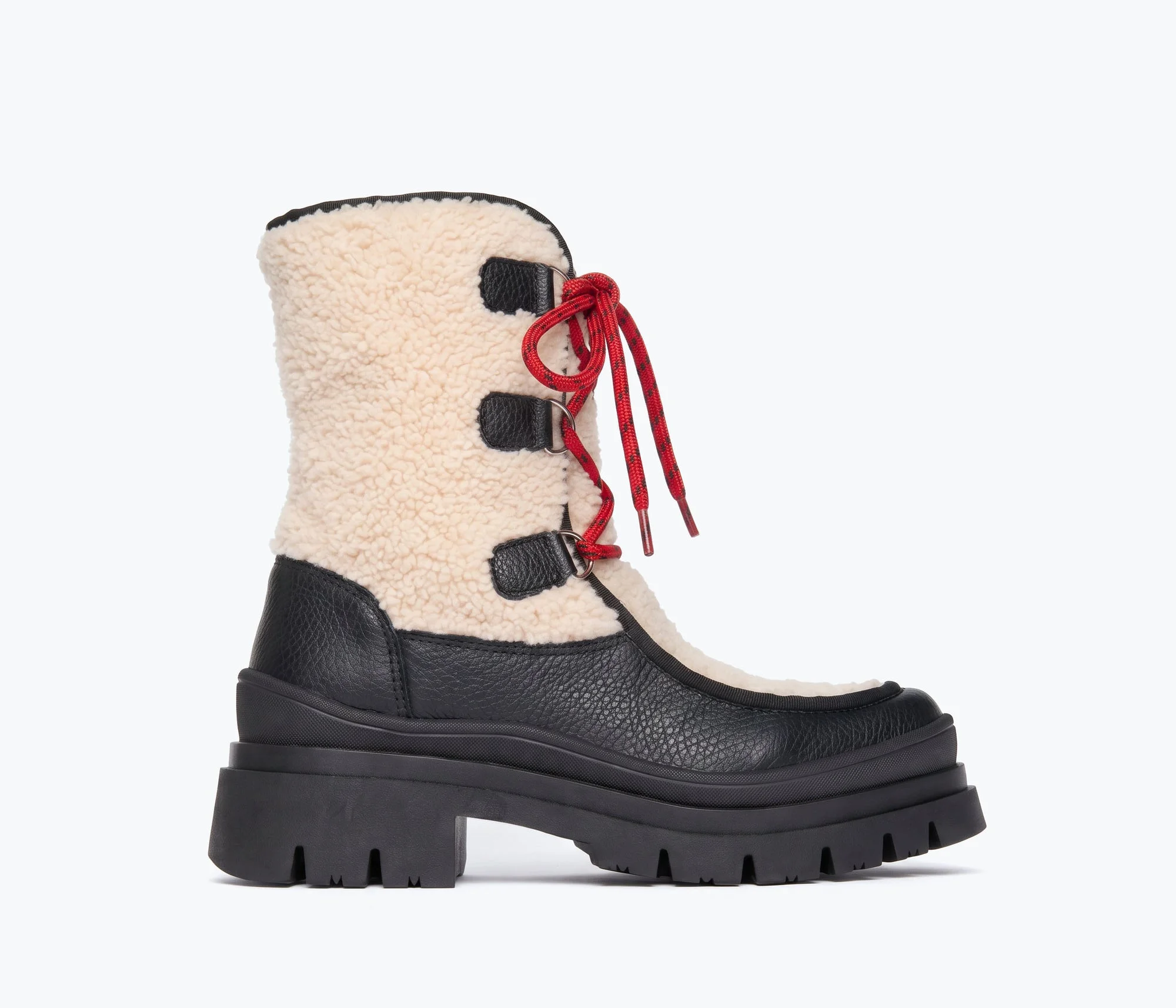 MARLEY SHEARLING LUG BOOT - 1