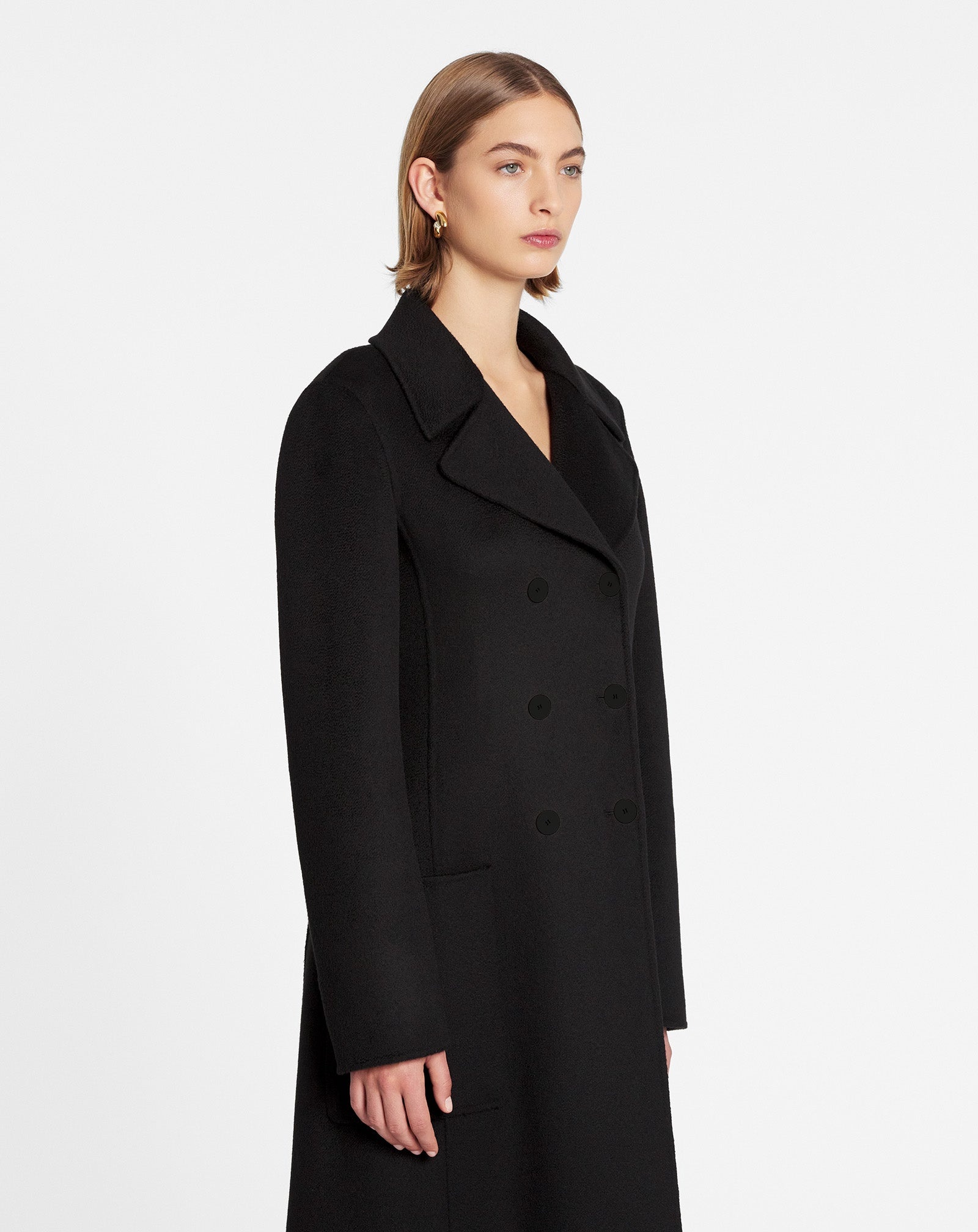 LONG COAT IN DOUBLE-FACED CASHMERE - 3