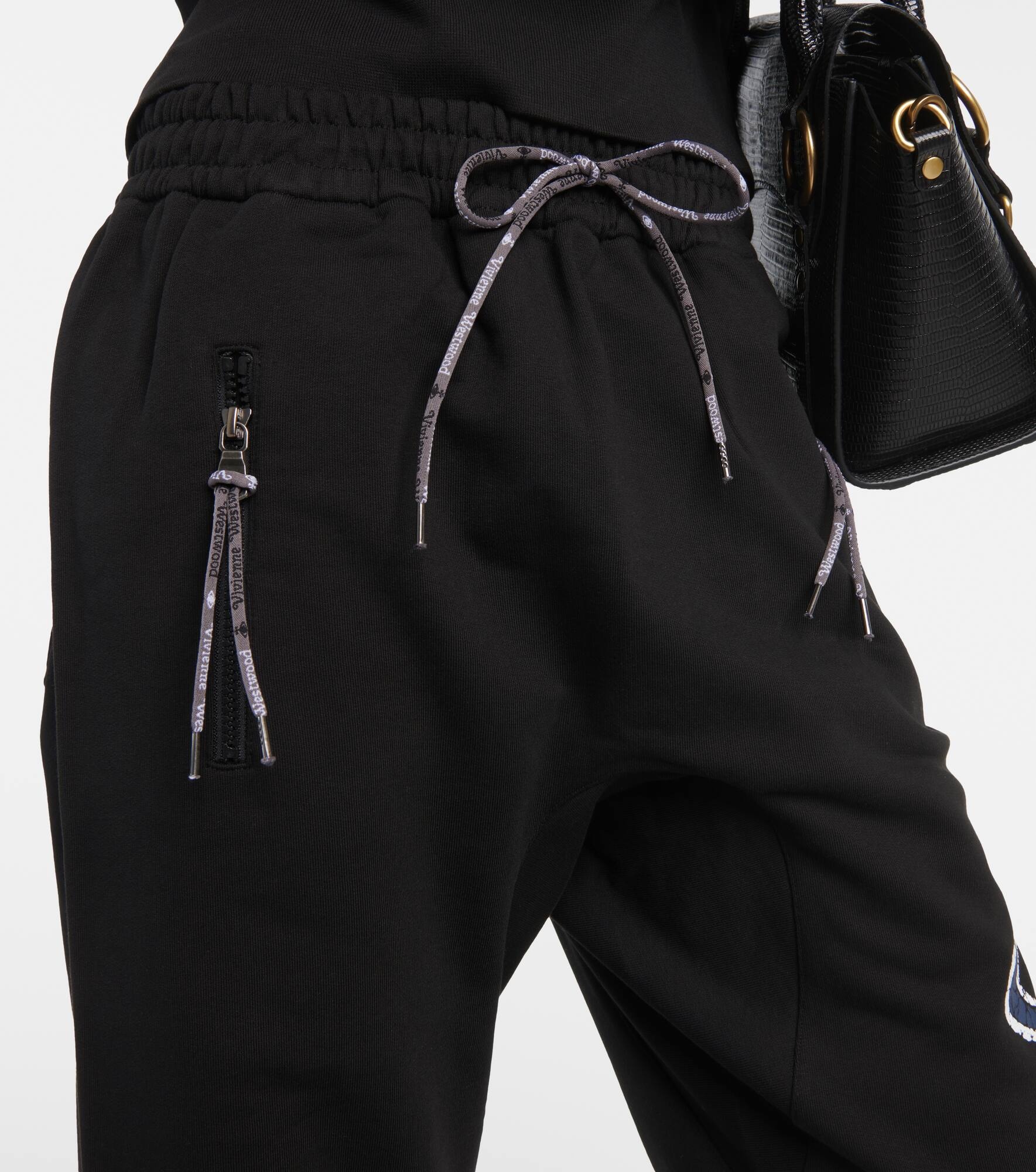 Orb printed cotton jersey sweatpants - 4