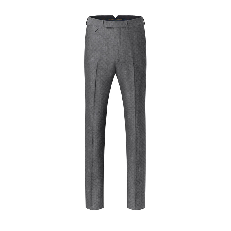 Damier Jacquard Cigarette Pants 1