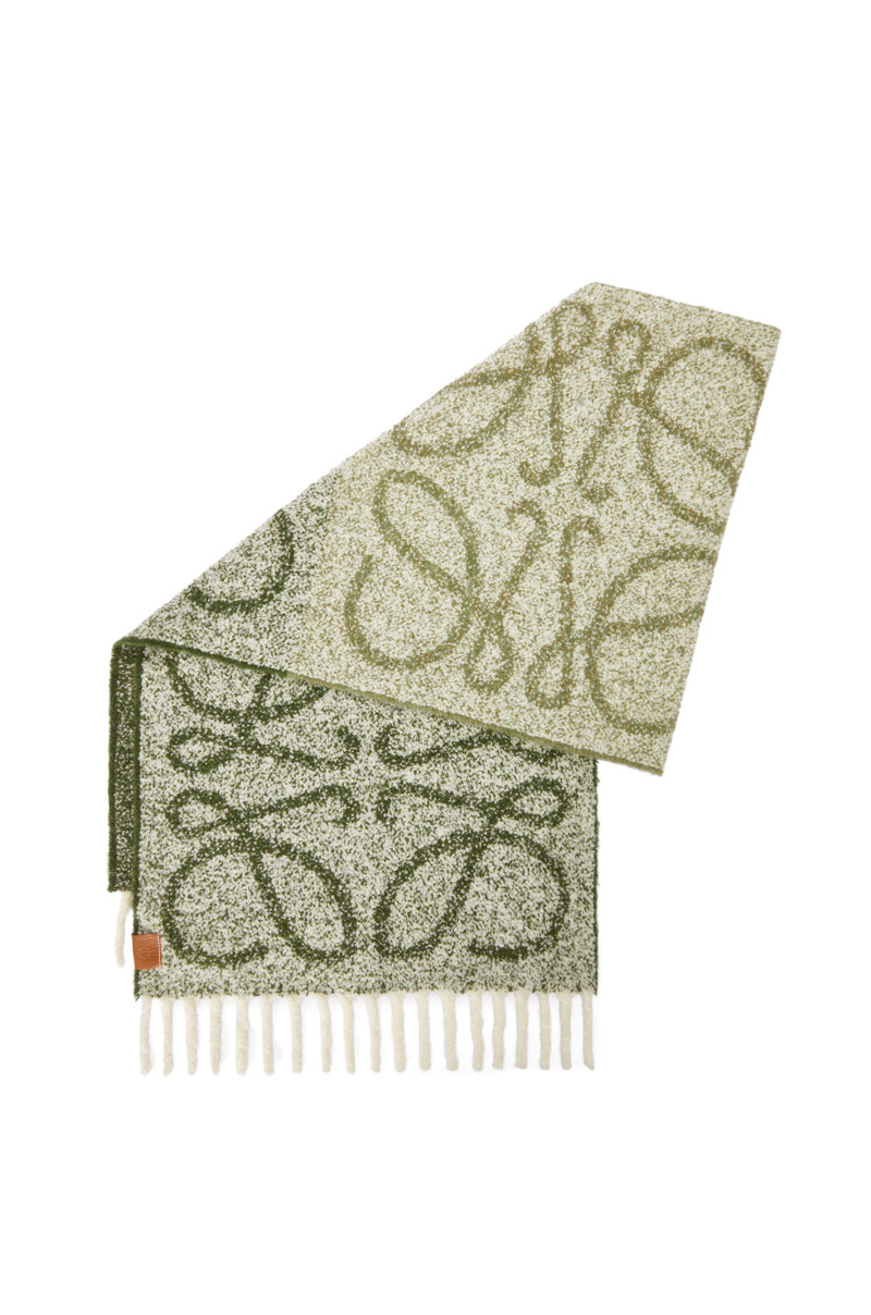 Loewe Anagram scarf in alpaca and wool outlook
