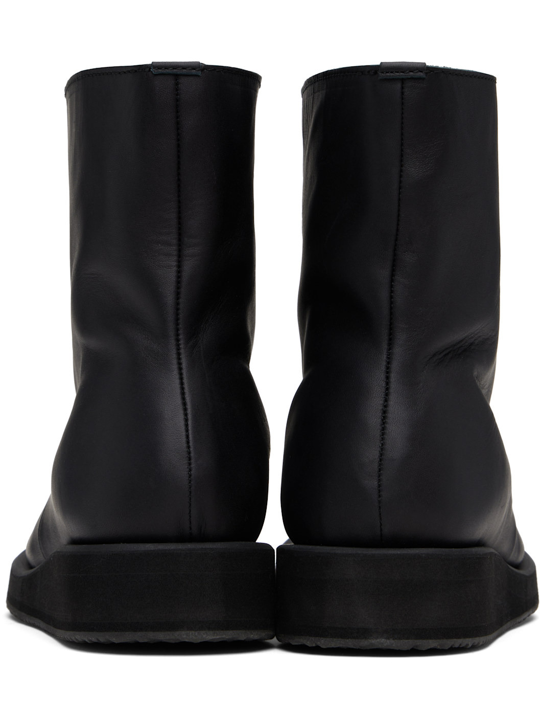 Black Soft Matt BK High-Top Boots - 2