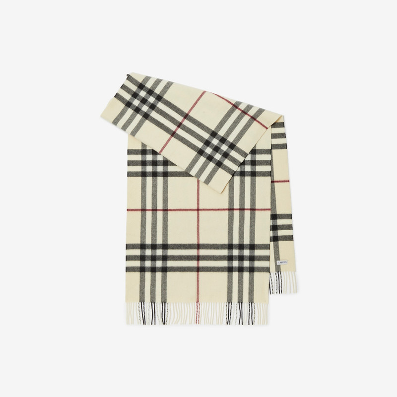 Check Cashmere Scarf - 1