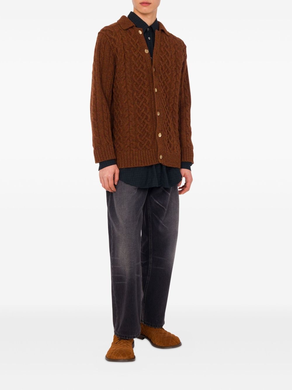 cable-knit cardigan - 2