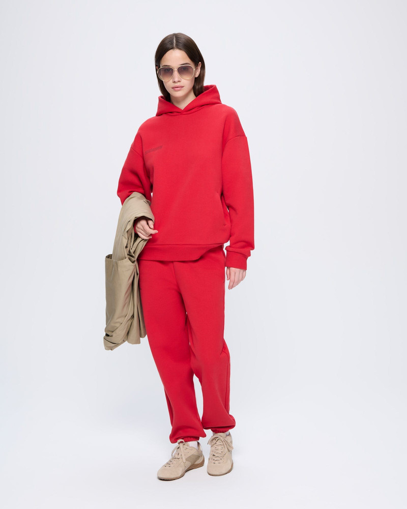 Womens 365 Heavyweight Hoodie - Goji Red 4