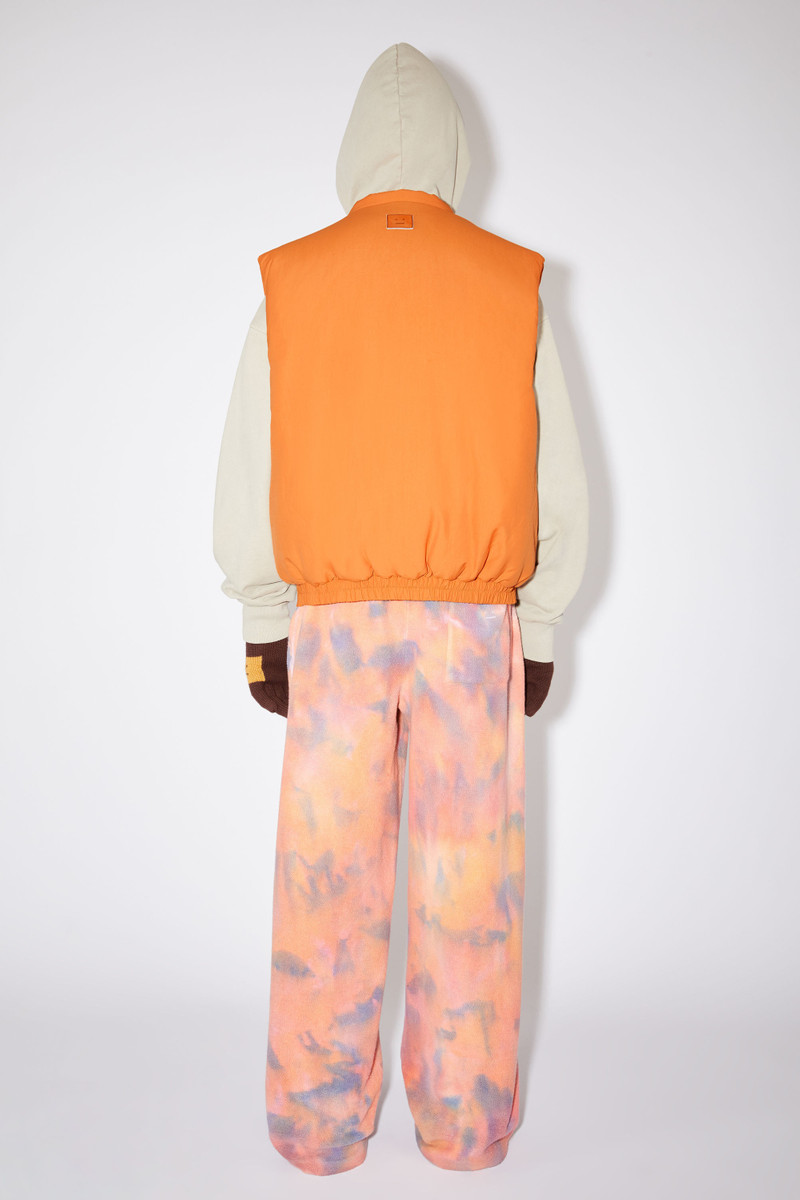 Padded nylon vest - Pumpkin orange 3