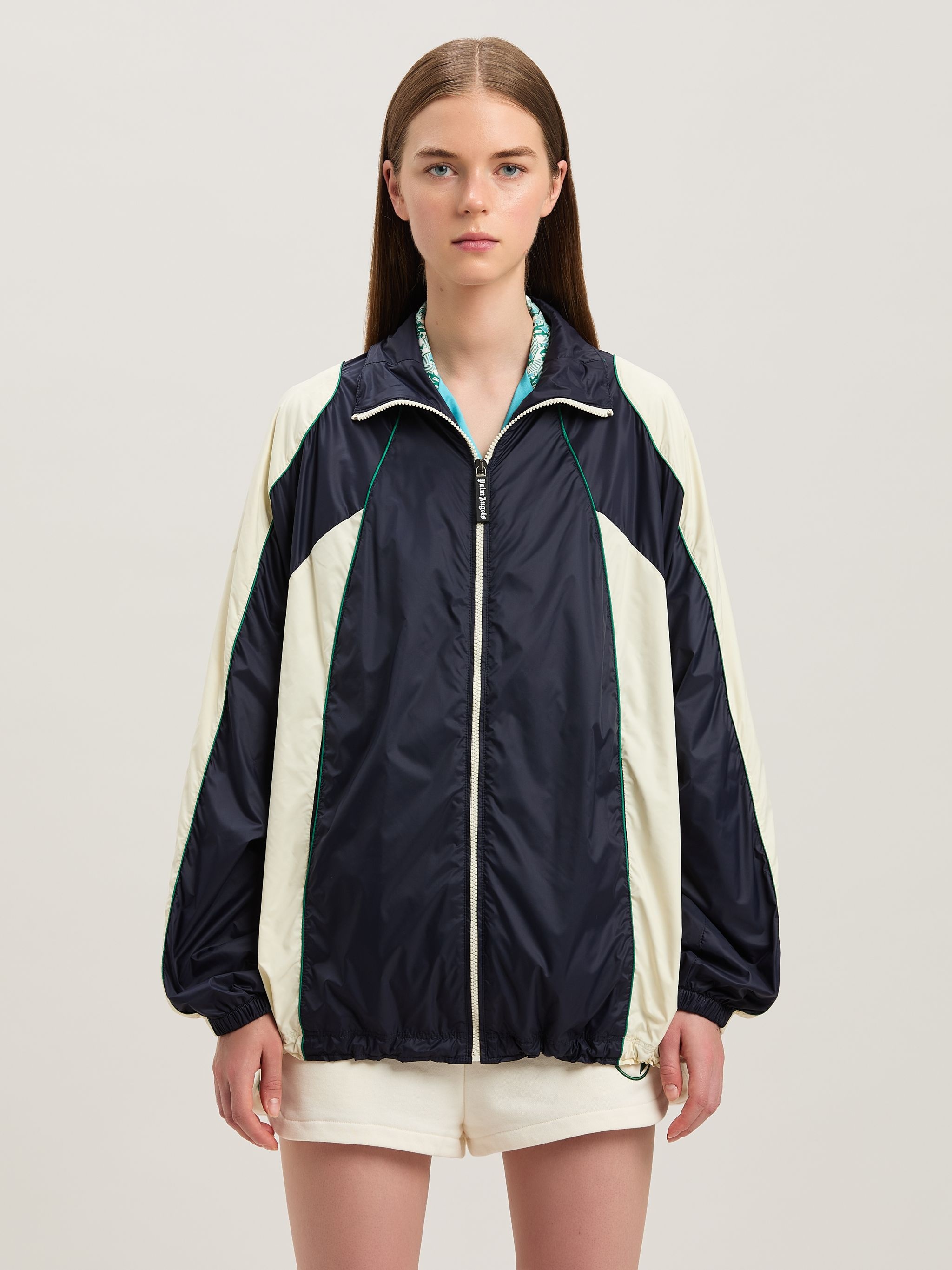 Curved logo colorblock windbreaker - 3