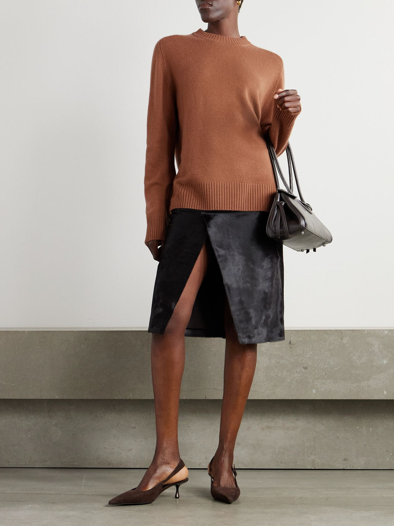 Loulou de Saison Baltra cashmere sweater Camel outlook