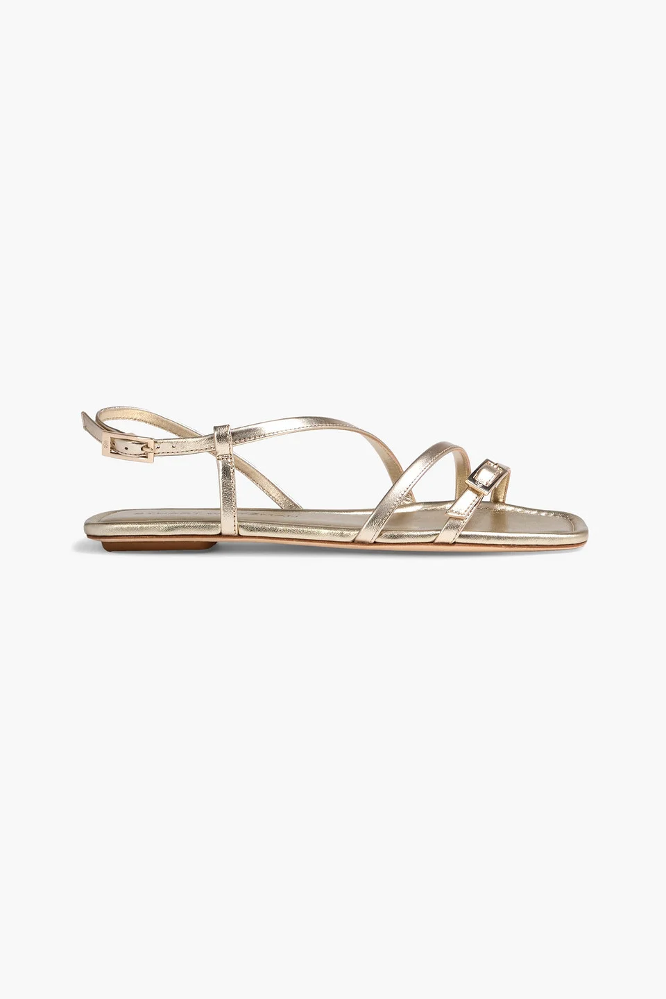 Georgie metallic leather sandals - 1