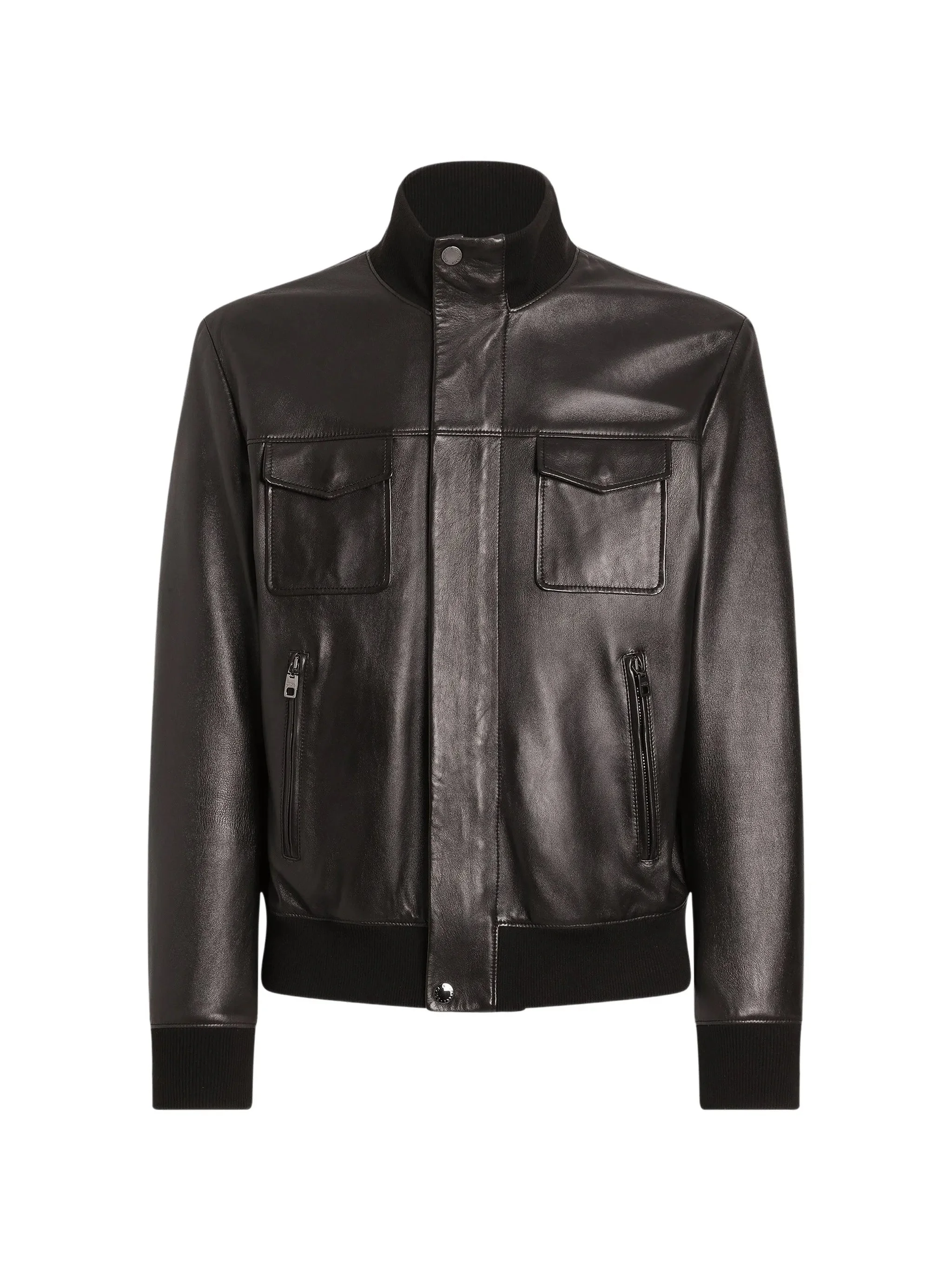 Dolce & Gabbana Lambskin Bomber Jacket - 1