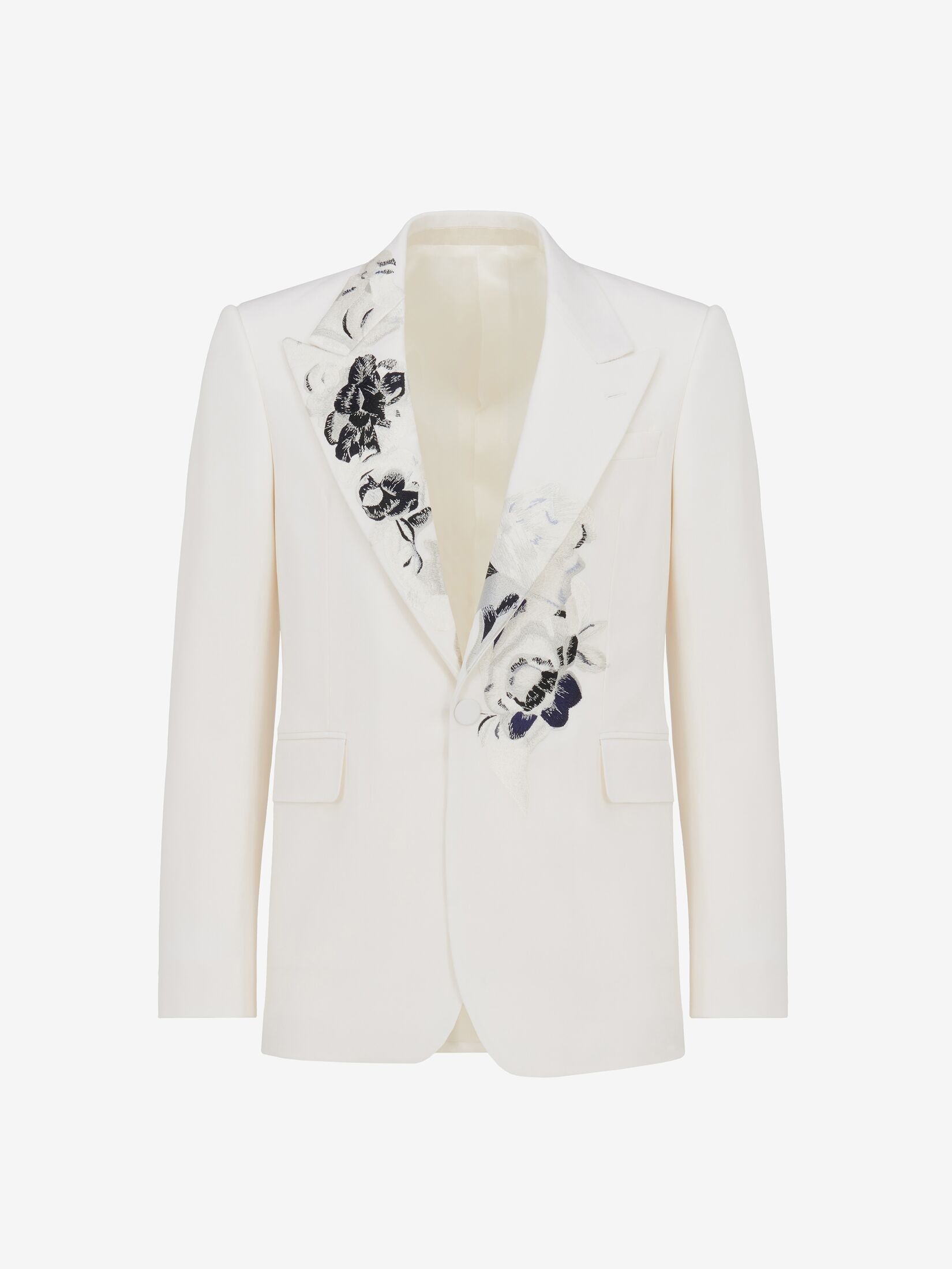 Alexander McQueen Men's Dutch Flower Single-breasted Jacket