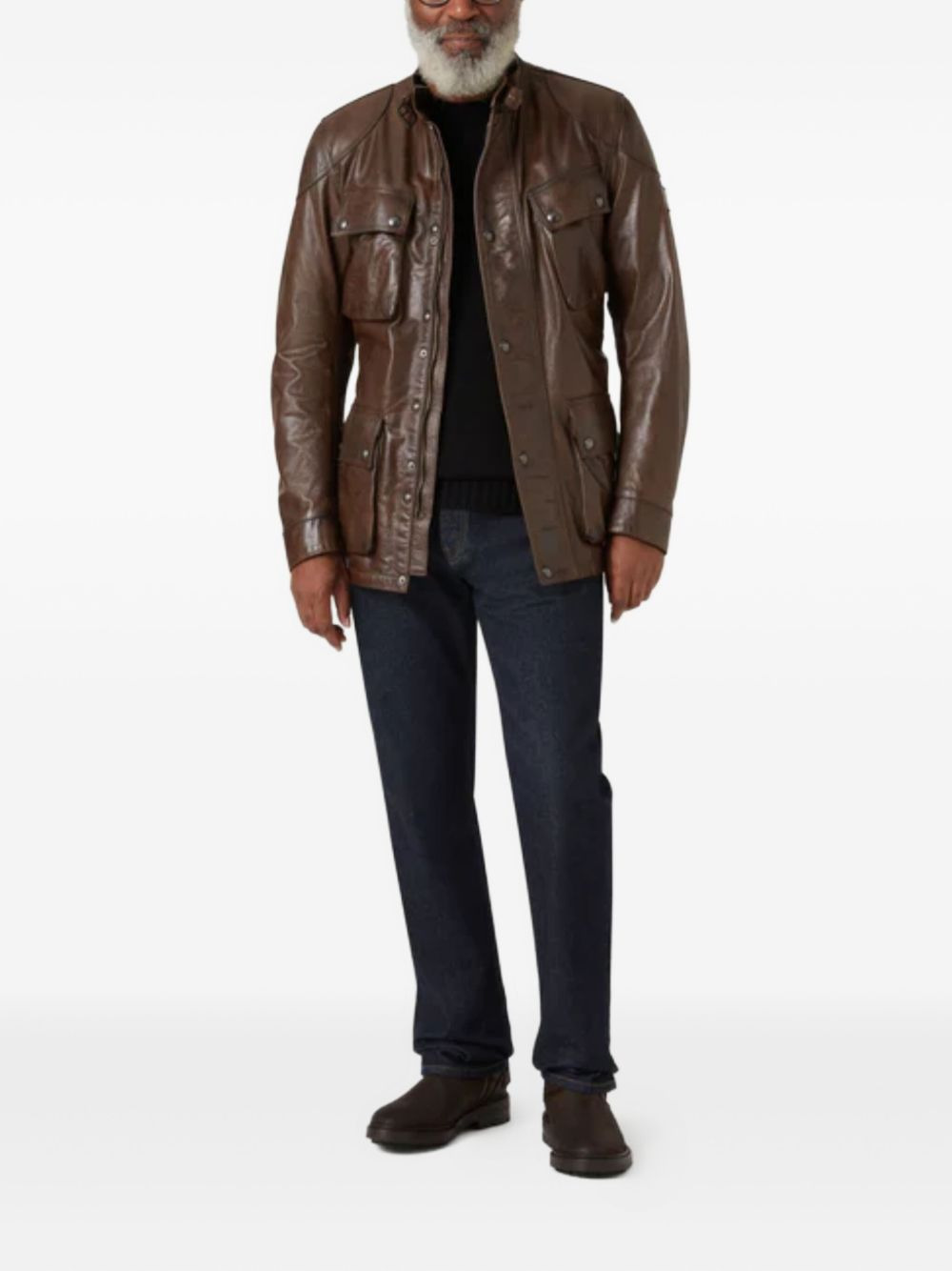 TRIALMASTER BELTED LEATHER JACKET - 2