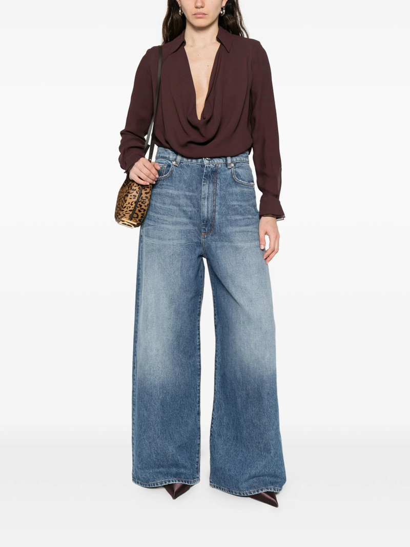 Elisabetta Franchi Draped Long-sleeve Bodysuit 4