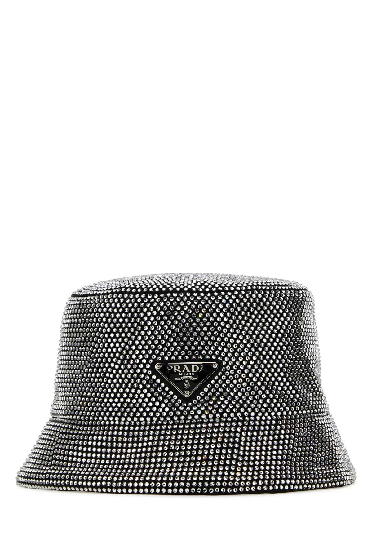 Prada Women Embellished Fabric Bucket Hat - 2