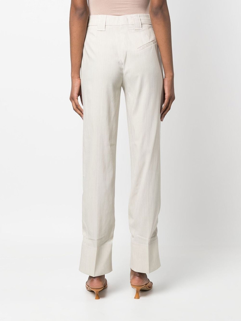high-waisted straight-leg 바지 4