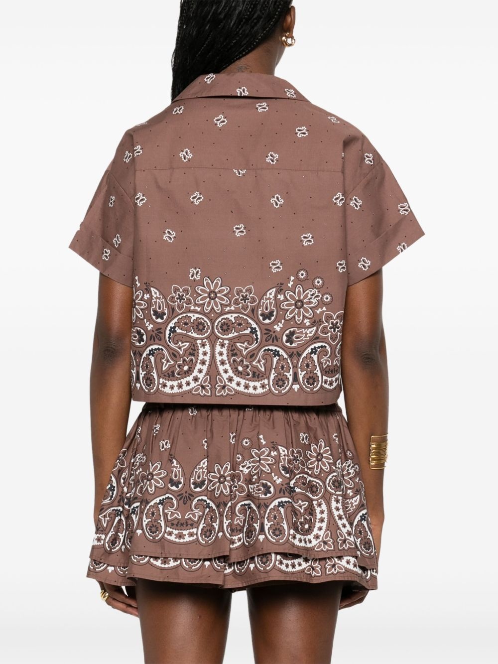 bandana-print shirt - 4