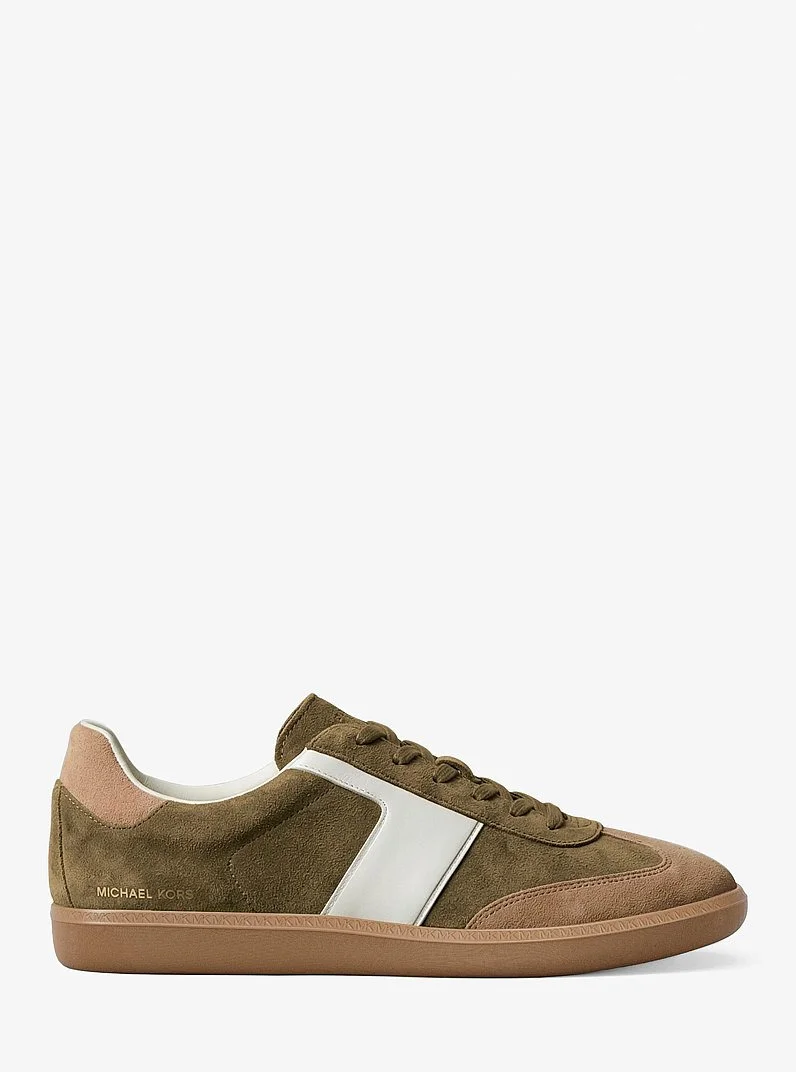 Jovie Color-Block Suede Sneaker - 1