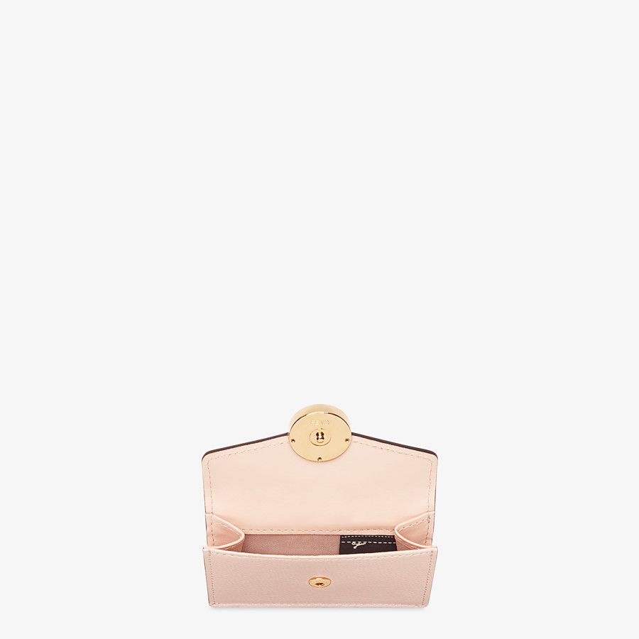 Pink leather wallet - 3