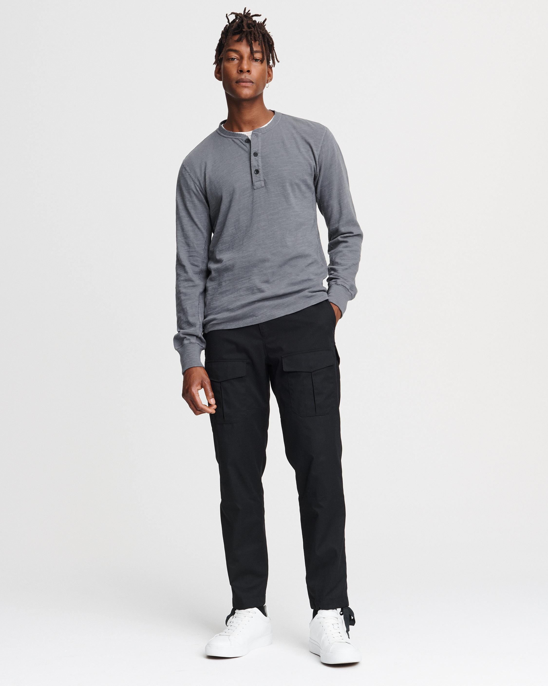 Classic Flame Long Sleeve Henley
Cotton T-Shirt - 4