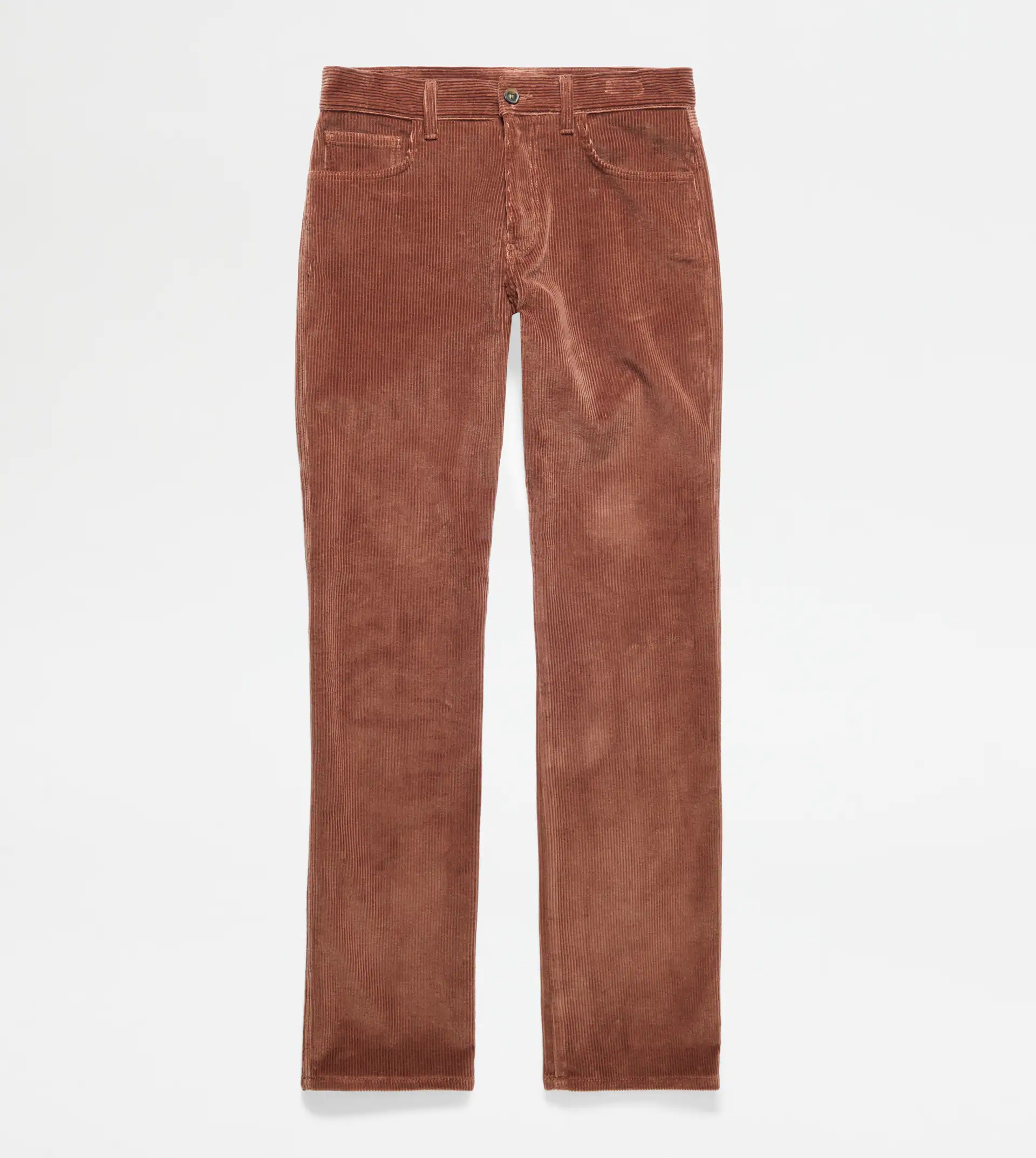 5-POCKET TROUSERS IN VELVET - PINK - 1