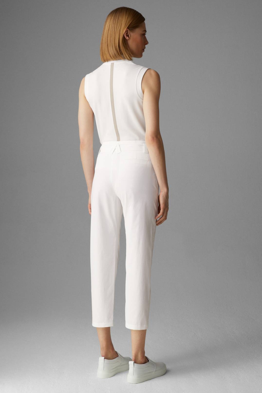 MARYAN 7/8 TROUSERS IN WHITE - 3