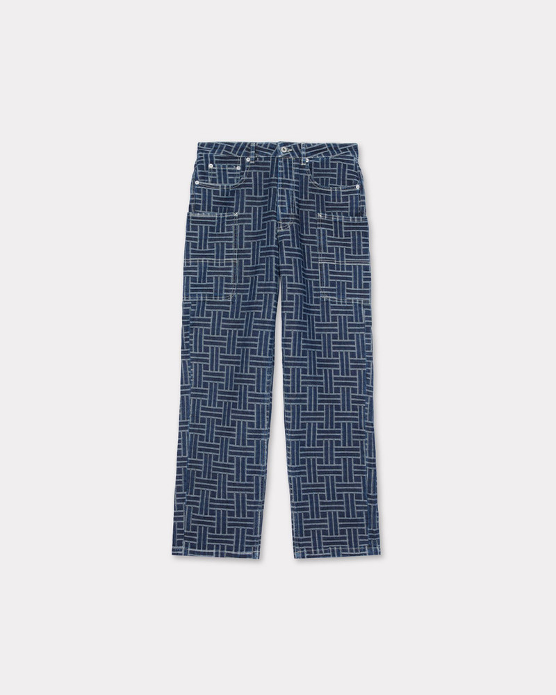 'KENZO Weave' cargo monkey jeans in japanese denim - 1
