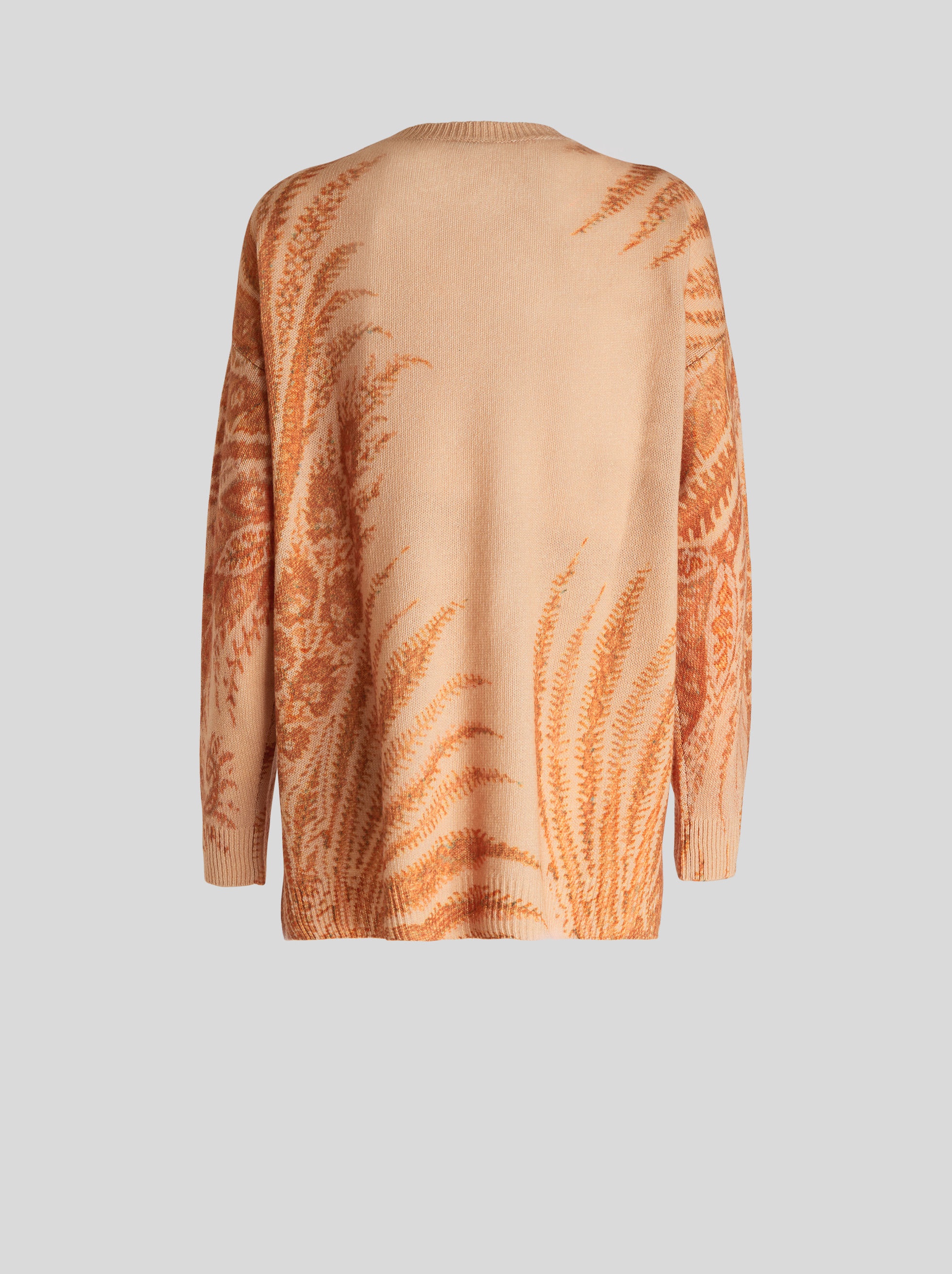 FOLIAGE PRINT WOOL JUMPER - 5