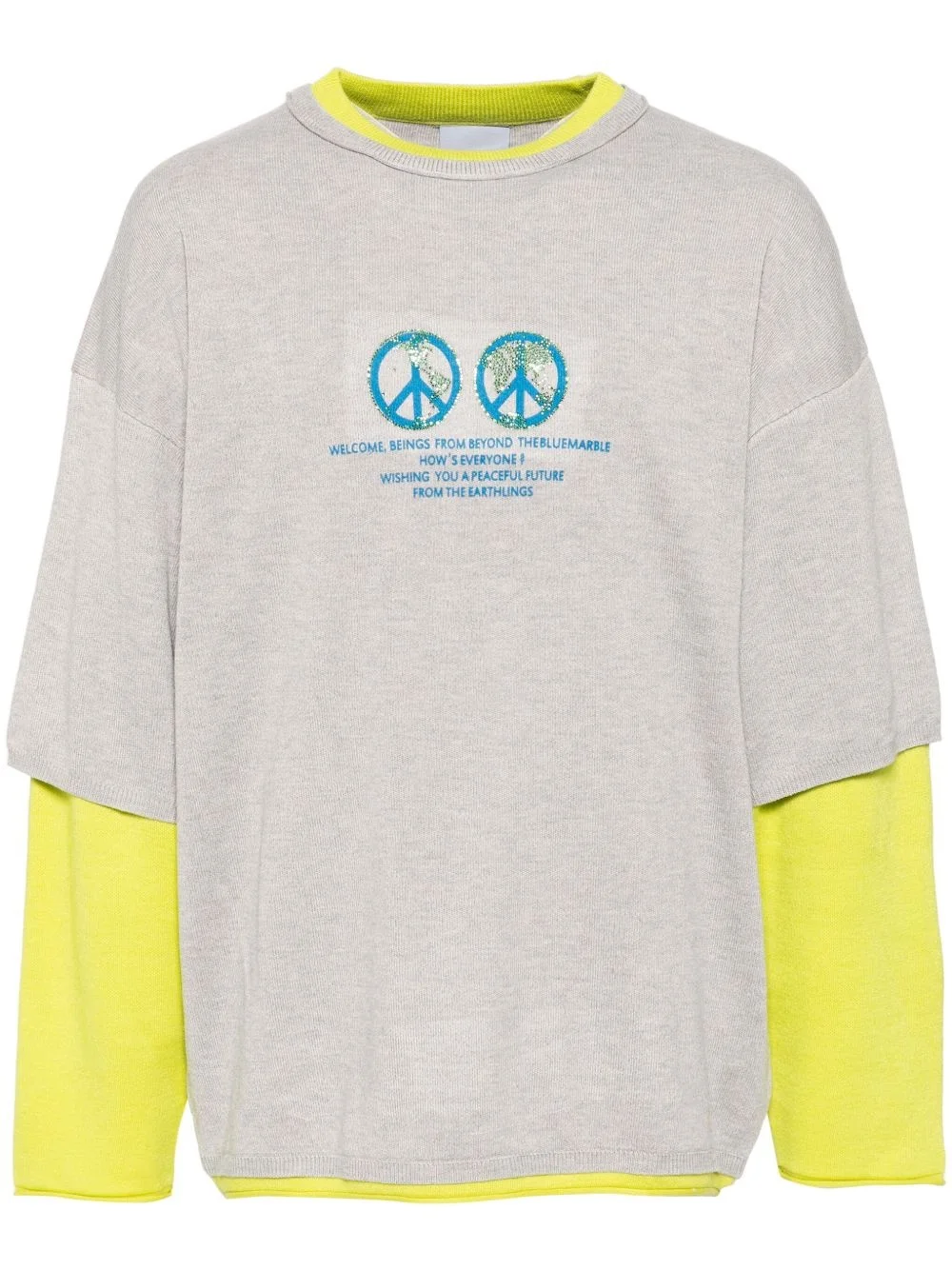 double layer sweater - 1