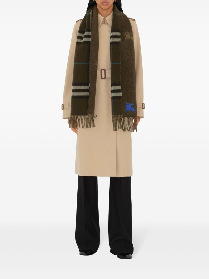 Burberry checkered reversible scarf outlook