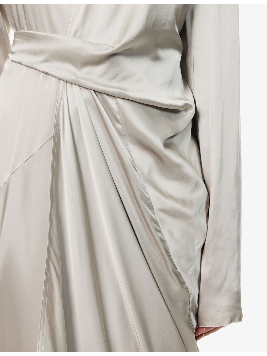 Wrap V-Neck Woven Midi Dress - 6