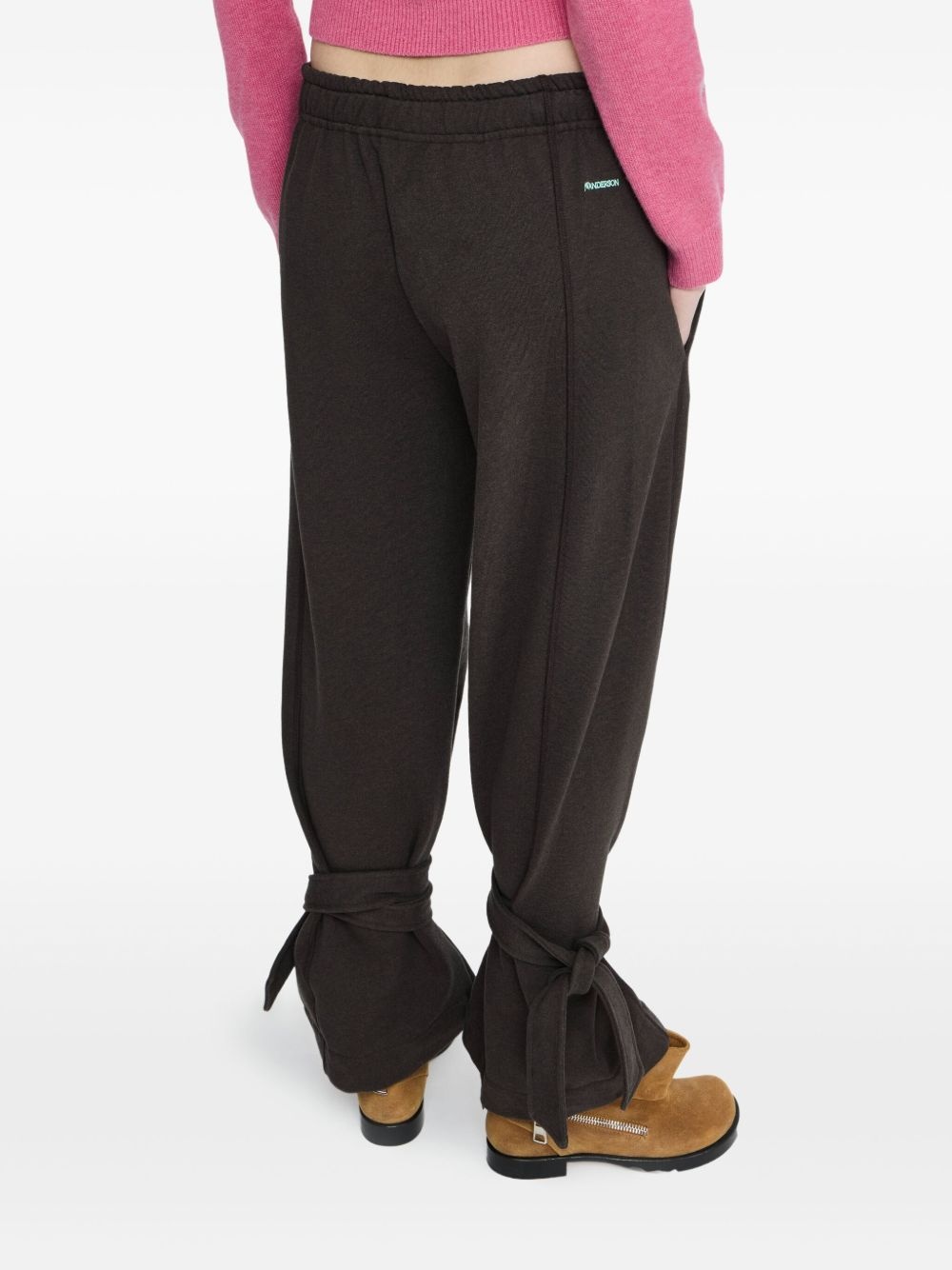 tie-fastening cuffed trousers - 4