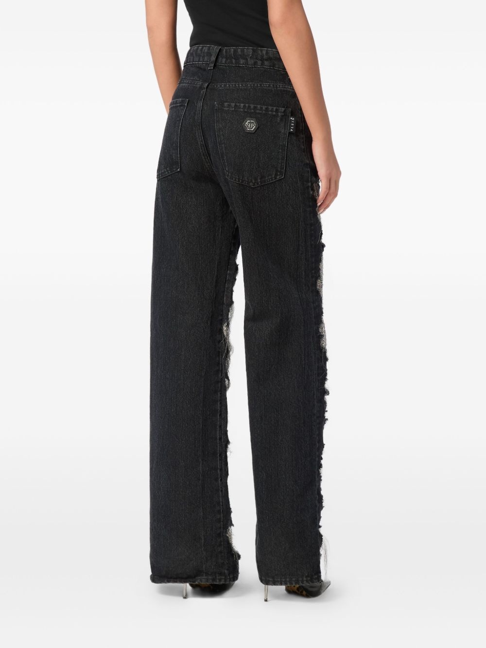 mesh strass jeans - 4