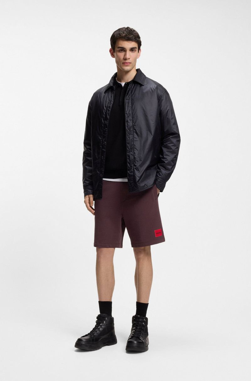 HUGO LOGO-LABEL SHORTS IN COTTON TERRY outlook