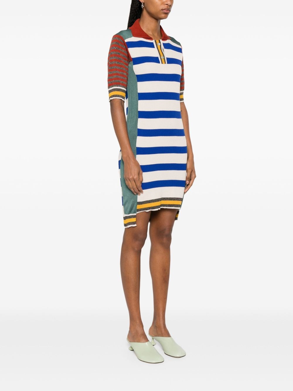 colour-block polo dress - 3